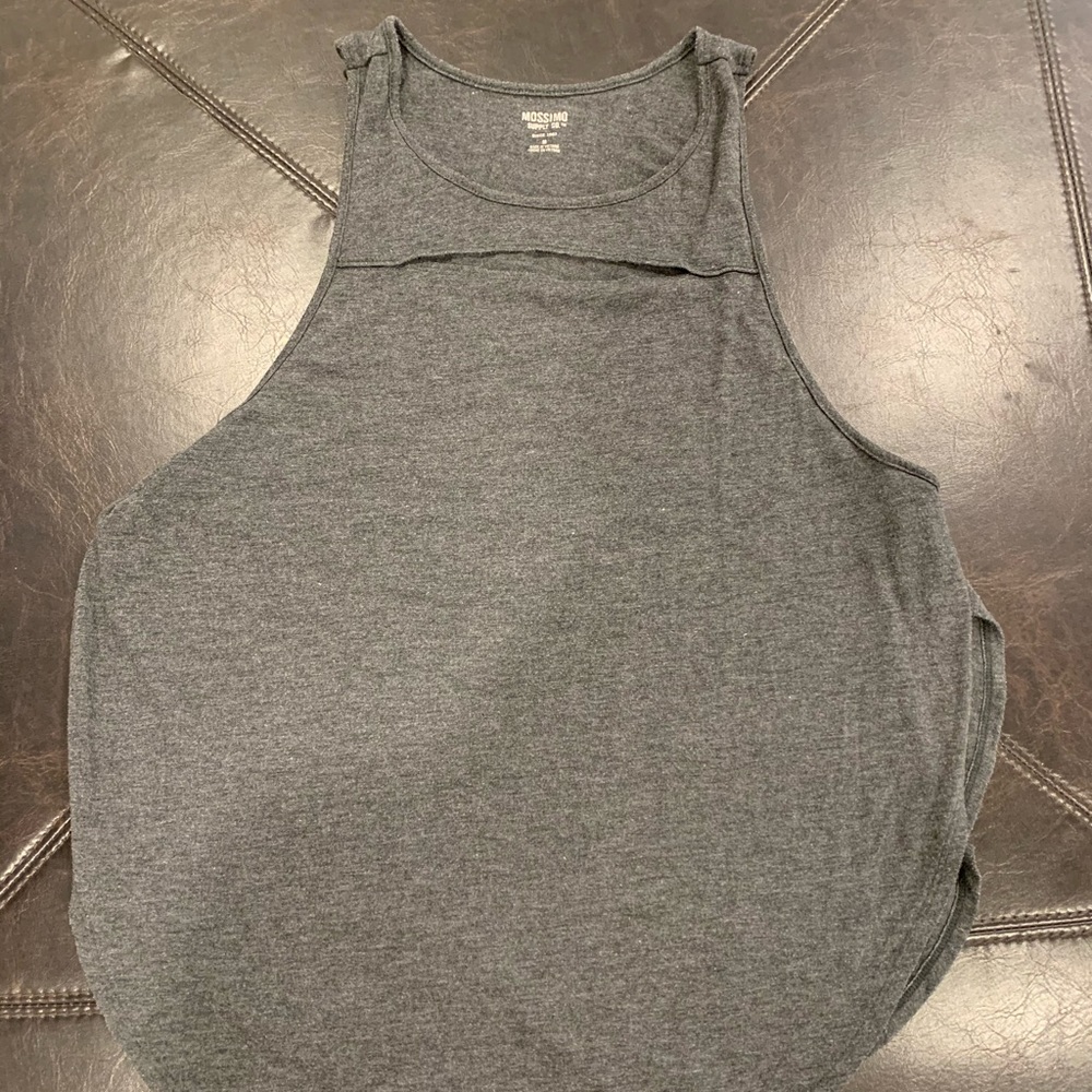 Gray Tank top with cut out